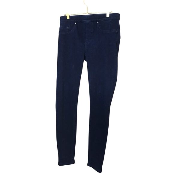 SPANX Jean-ish Dark Wash Denim Leggings M - Picture 1 of 9
